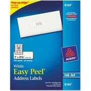 Avery Avery® Easy Peel Inkjet Address Labels, 1 x 2-5/8, White, 750/Pack 8160